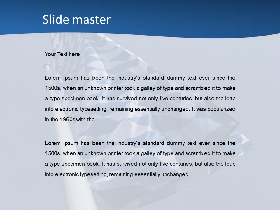 Blue Celebrate White PowerPoint Template