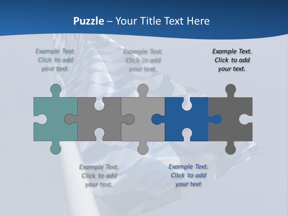 Blue Celebrate White PowerPoint Template