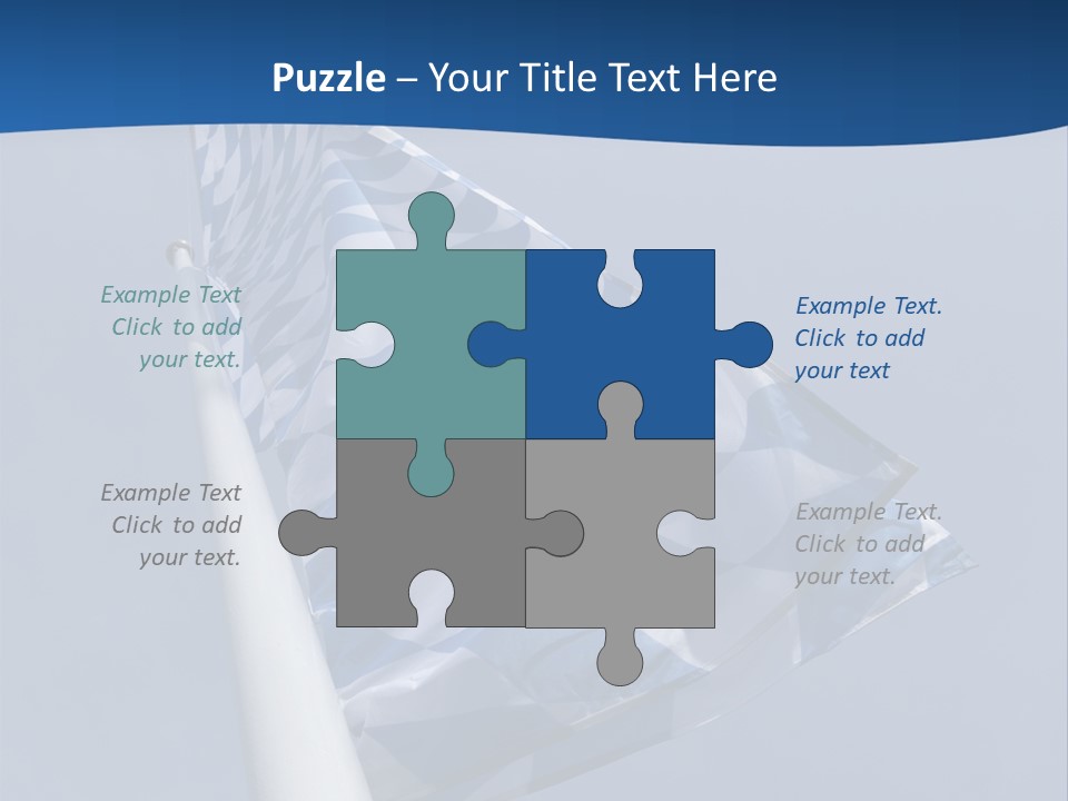 Blue Celebrate White PowerPoint Template