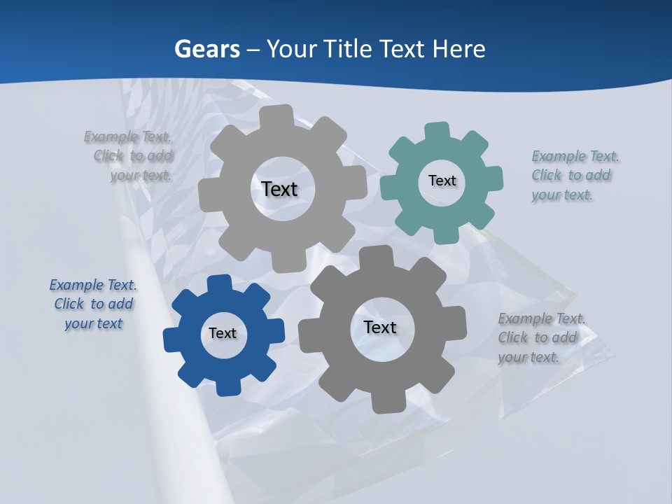 Blue Celebrate White PowerPoint Template