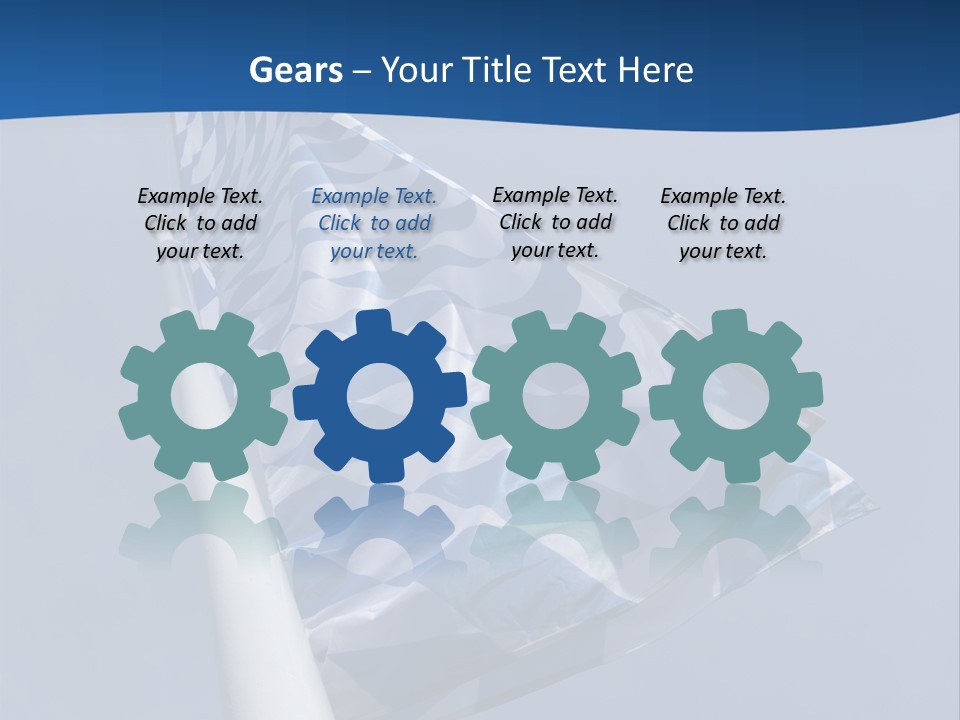Blue Celebrate White PowerPoint Template