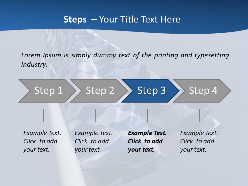 Blue Celebrate White PowerPoint Template
