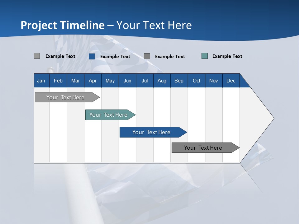 Blue Celebrate White PowerPoint Template