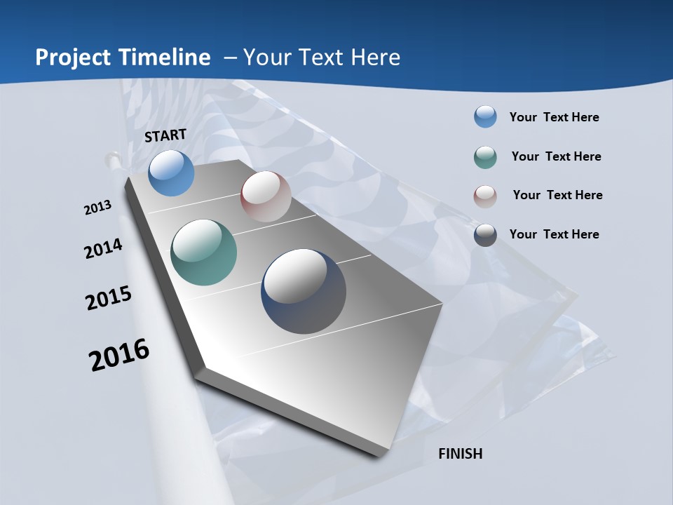 Blue Celebrate White PowerPoint Template
