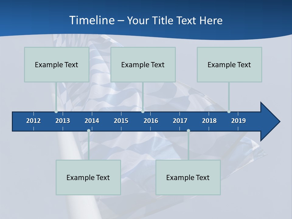 Blue Celebrate White PowerPoint Template