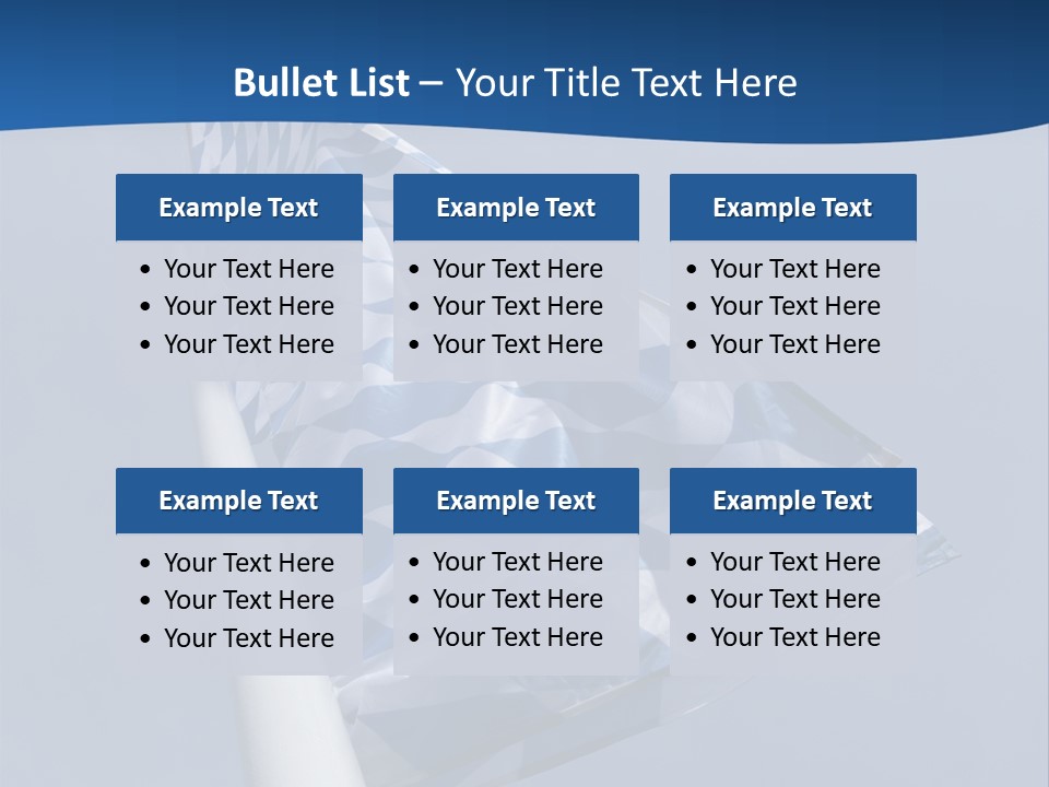 Blue Celebrate White PowerPoint Template