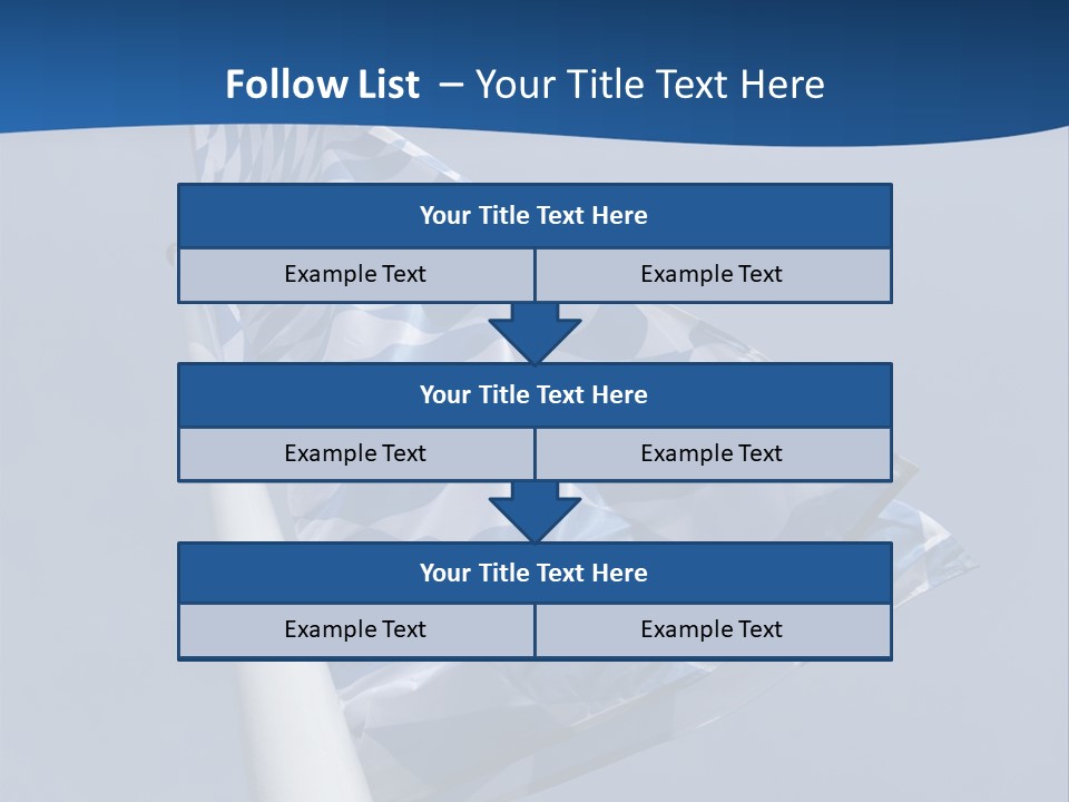 Blue Celebrate White PowerPoint Template