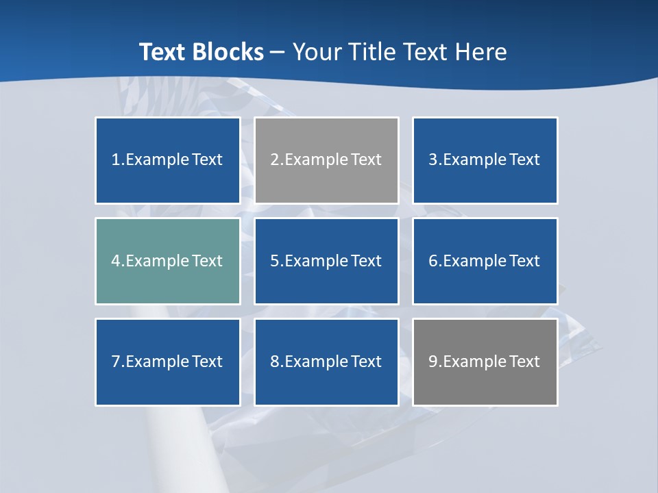Blue Celebrate White PowerPoint Template