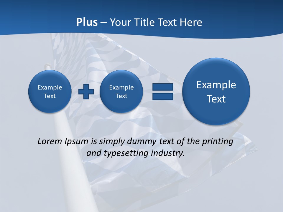 Blue Celebrate White PowerPoint Template
