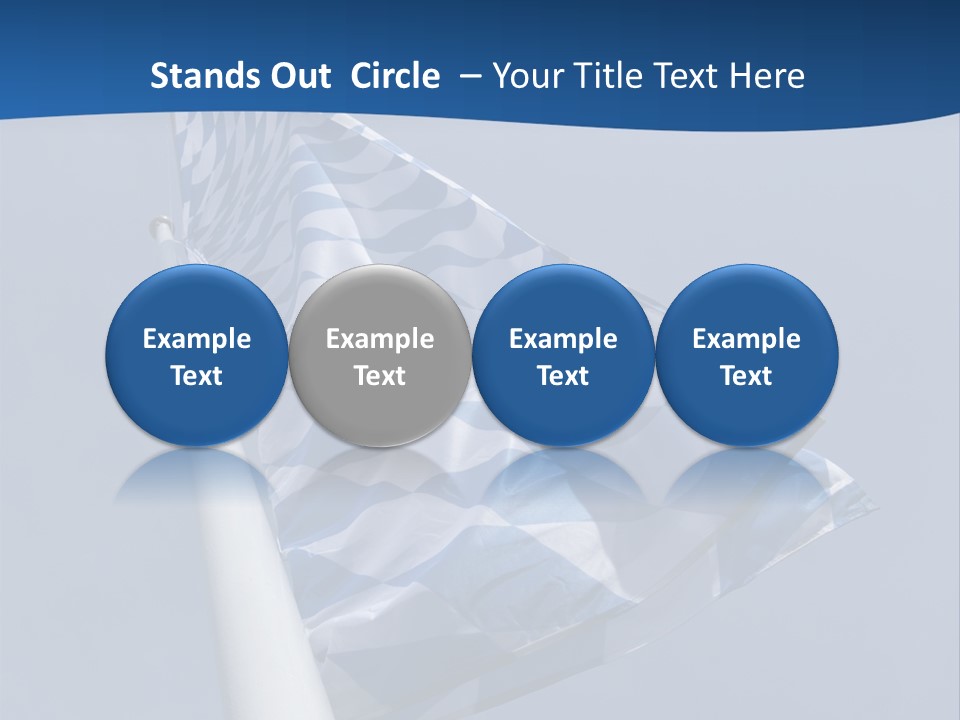 Blue Celebrate White PowerPoint Template
