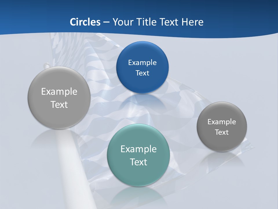 Blue Celebrate White PowerPoint Template