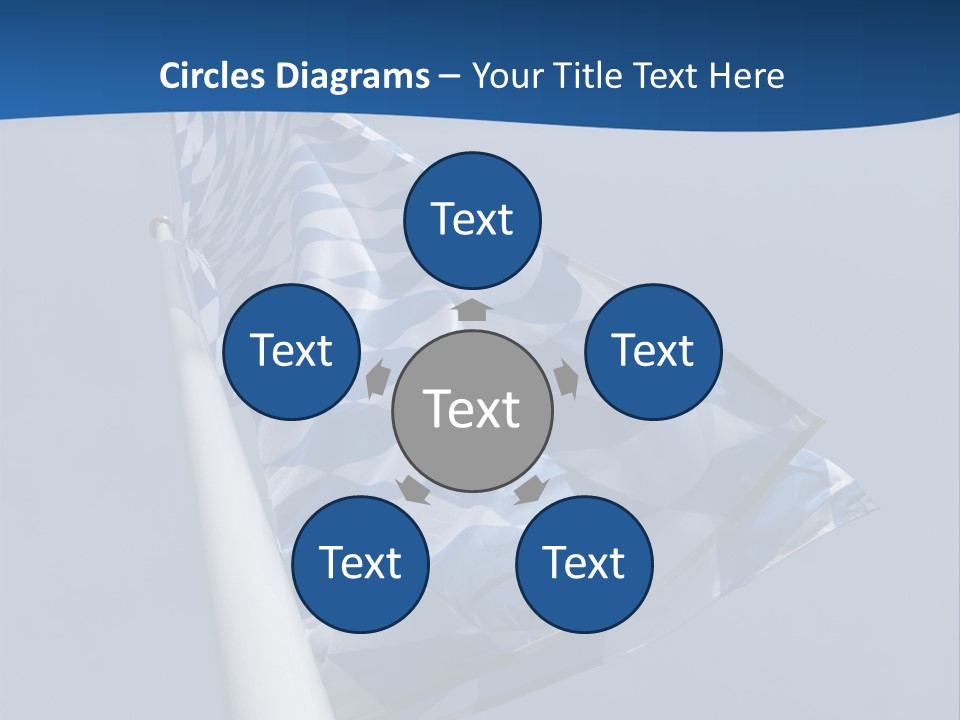 Blue Celebrate White PowerPoint Template