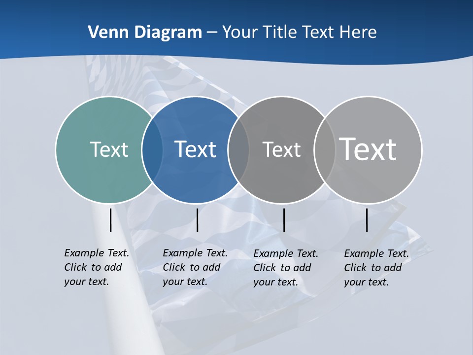 Blue Celebrate White PowerPoint Template