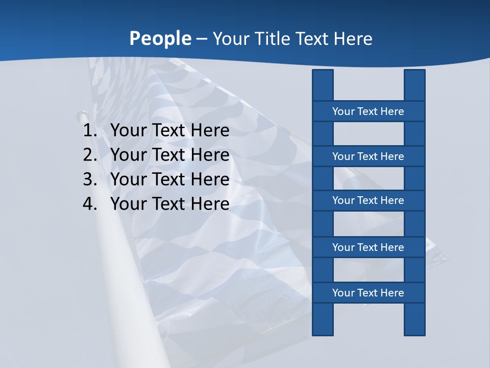 Blue Celebrate White PowerPoint Template