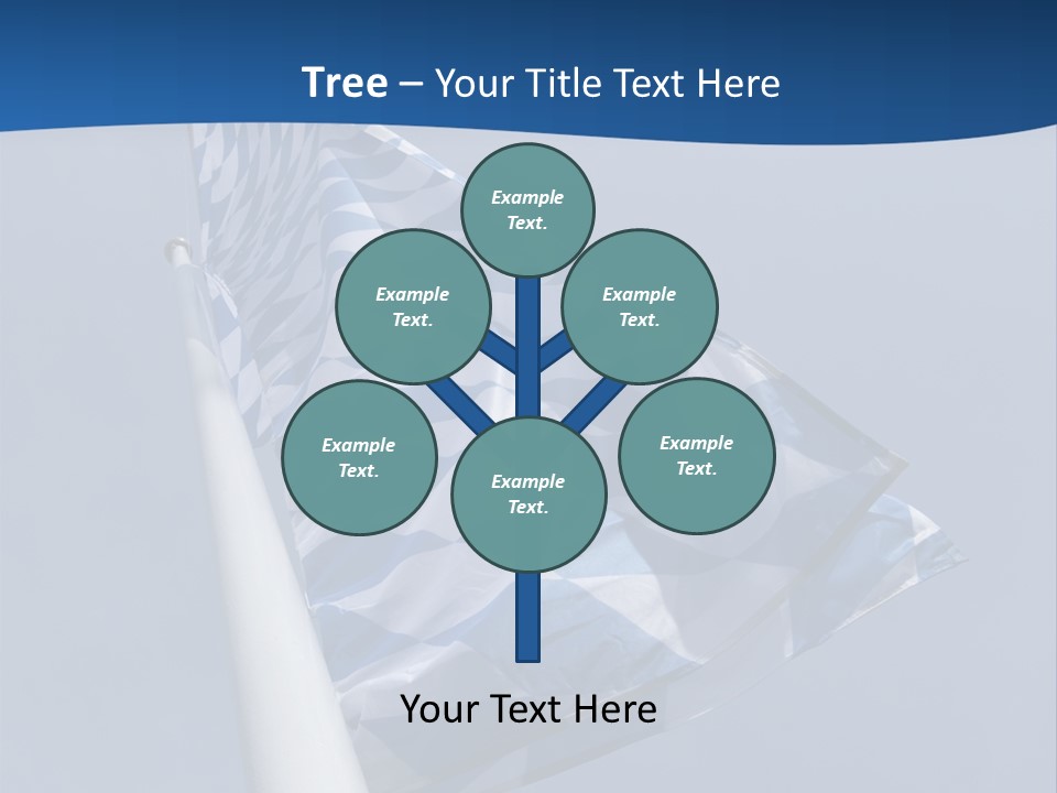 Blue Celebrate White PowerPoint Template