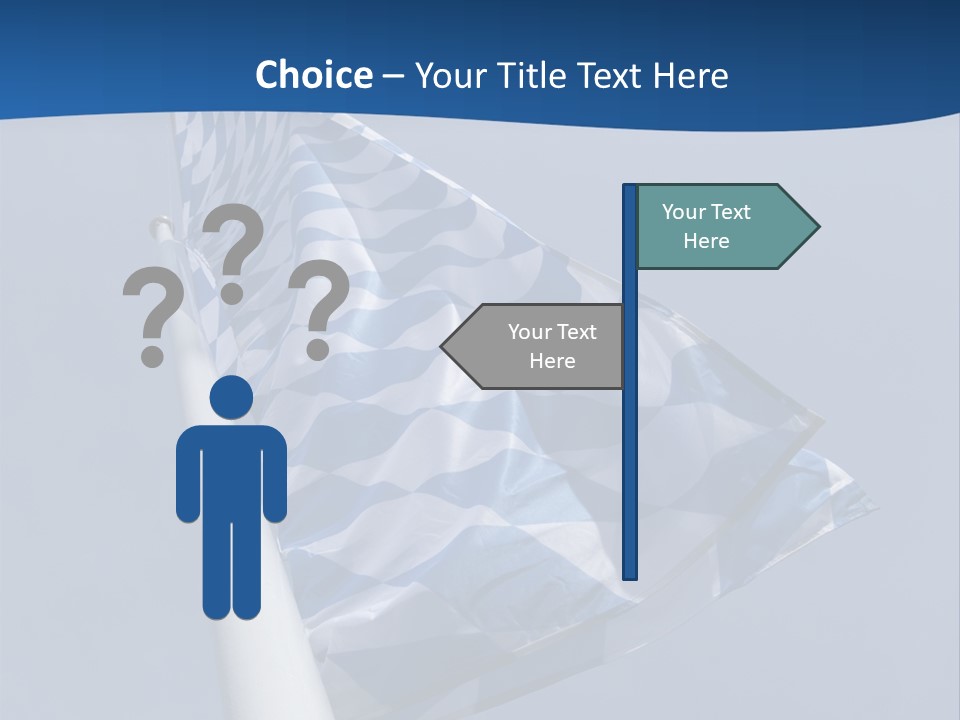 Blue Celebrate White PowerPoint Template