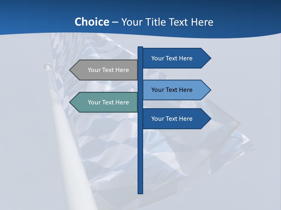 Blue Celebrate White PowerPoint Template