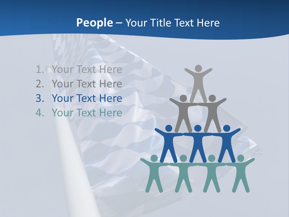 Blue Celebrate White PowerPoint Template