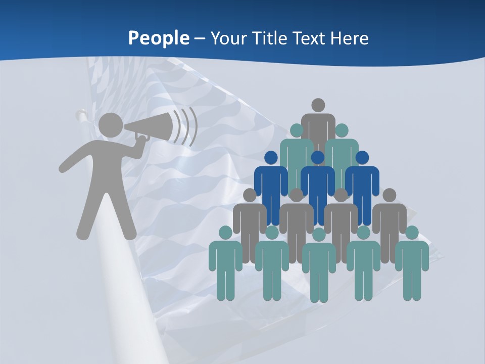 Blue Celebrate White PowerPoint Template