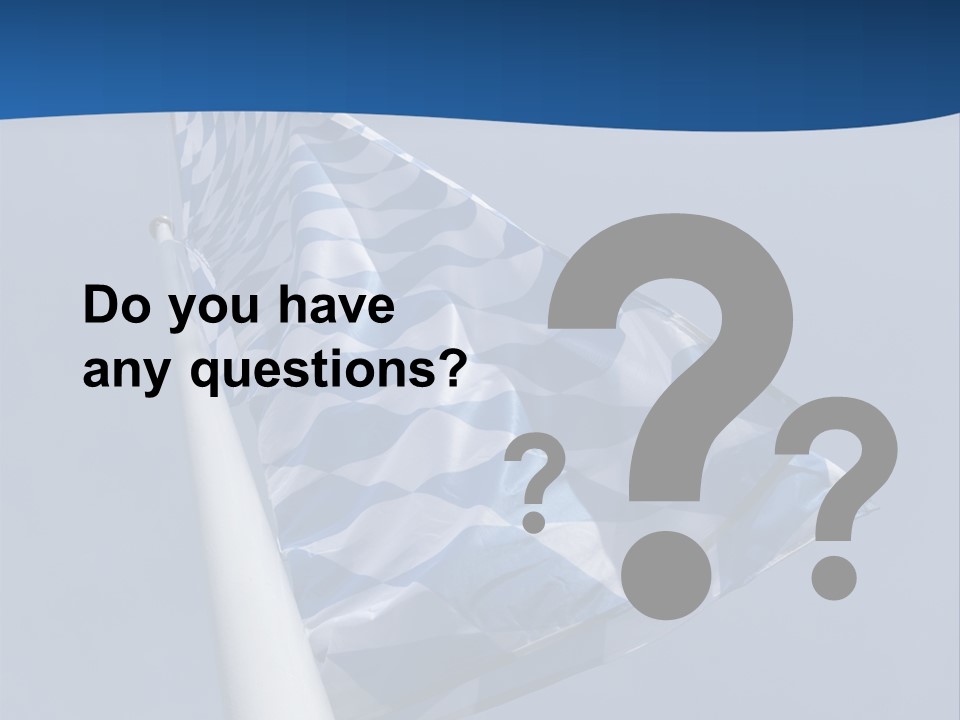 Blue Celebrate White PowerPoint Template