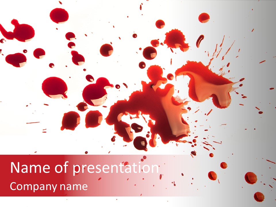 Spill Flow Splattered PowerPoint Template