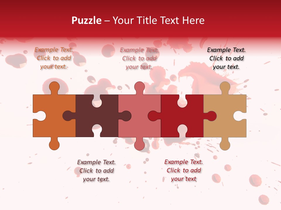 Spill Flow Splattered PowerPoint Template