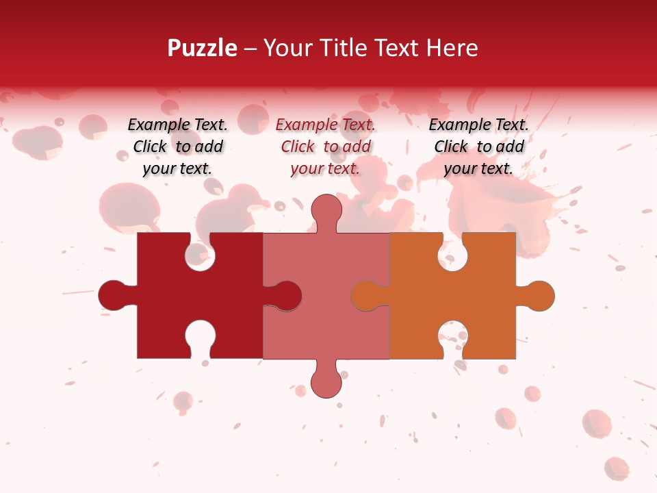 Spill Flow Splattered PowerPoint Template