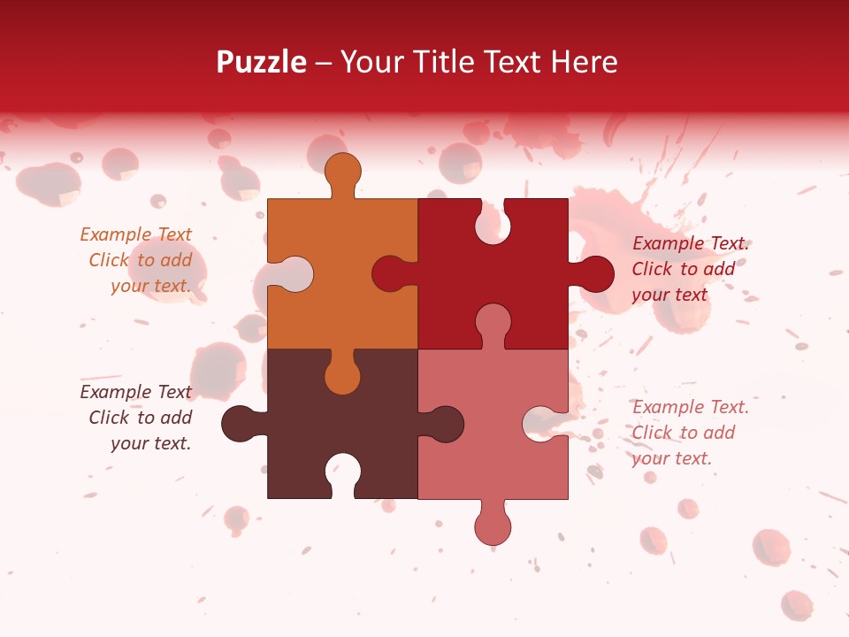 Spill Flow Splattered PowerPoint Template