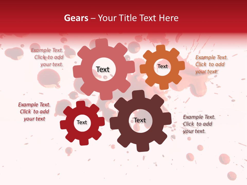 Spill Flow Splattered PowerPoint Template