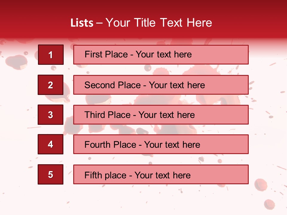 Spill Flow Splattered PowerPoint Template