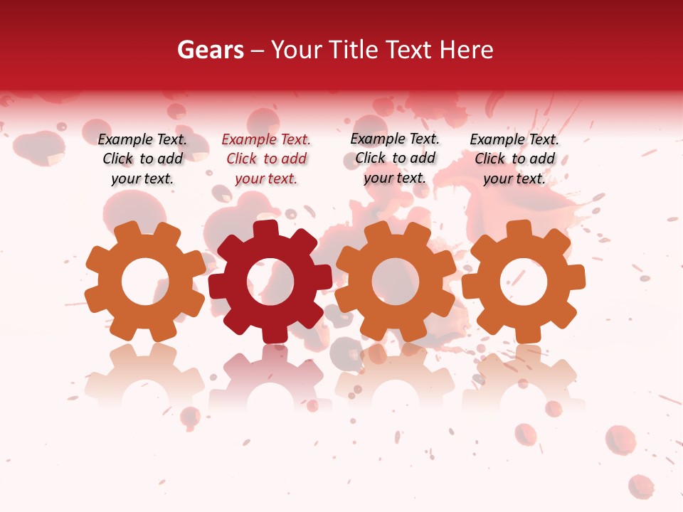 Spill Flow Splattered PowerPoint Template