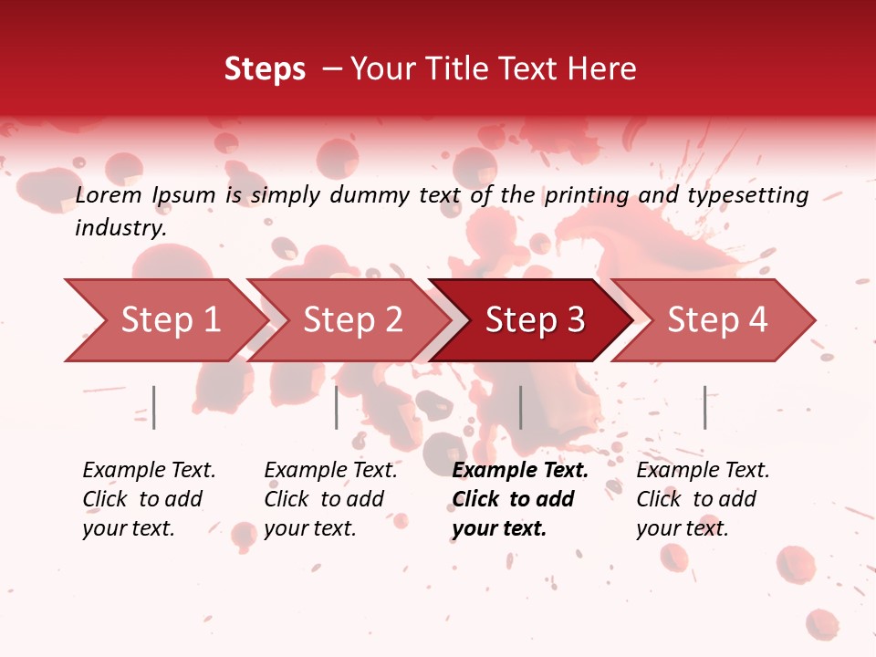 Spill Flow Splattered PowerPoint Template