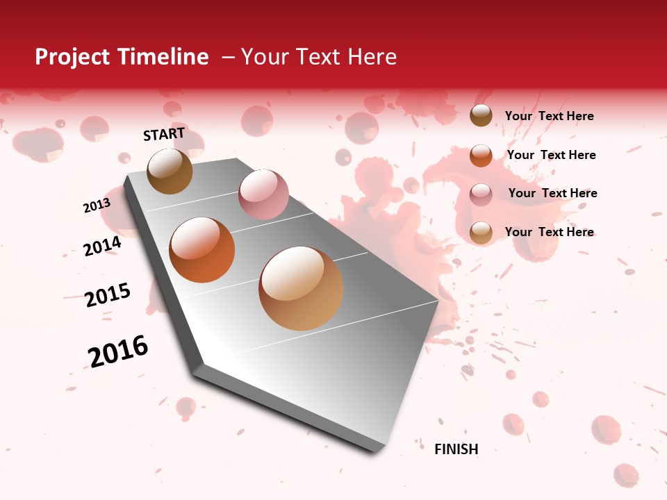 Spill Flow Splattered PowerPoint Template