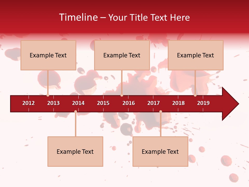 Spill Flow Splattered PowerPoint Template