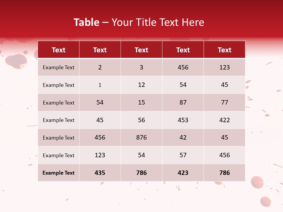 Spill Flow Splattered PowerPoint Template