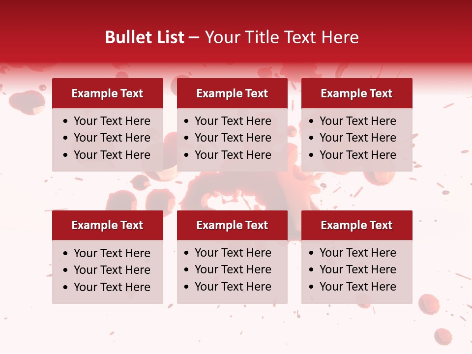 Spill Flow Splattered PowerPoint Template