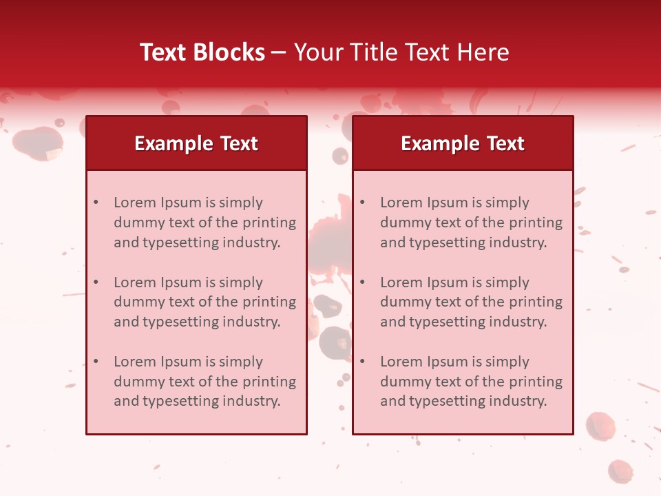 Spill Flow Splattered PowerPoint Template