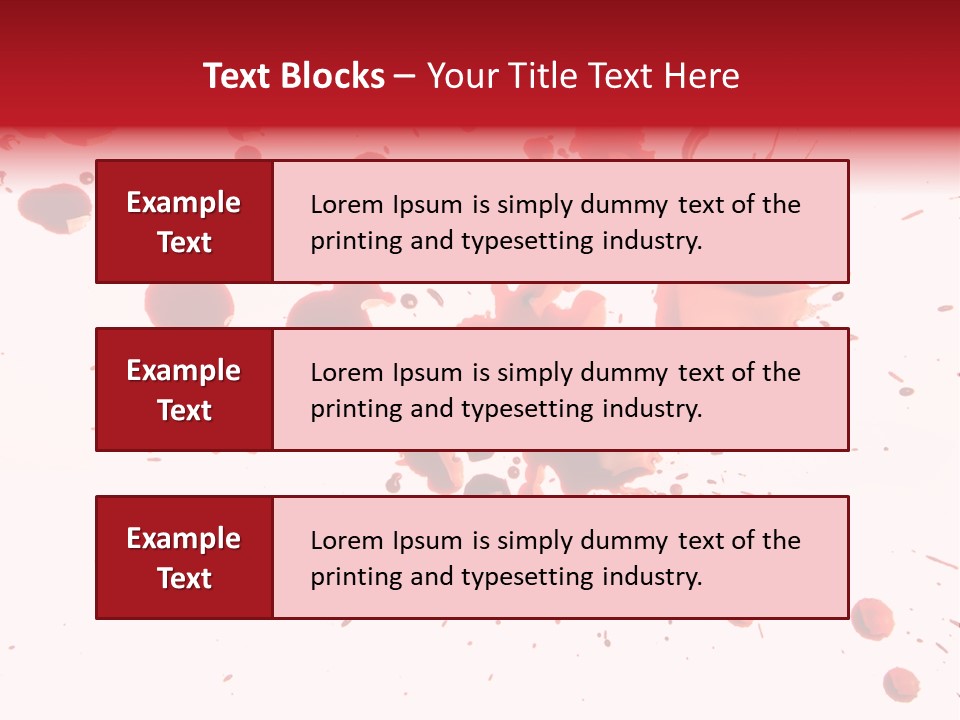 Spill Flow Splattered PowerPoint Template
