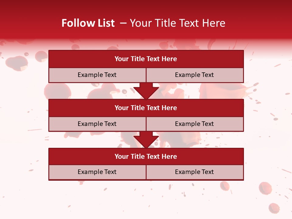 Spill Flow Splattered PowerPoint Template