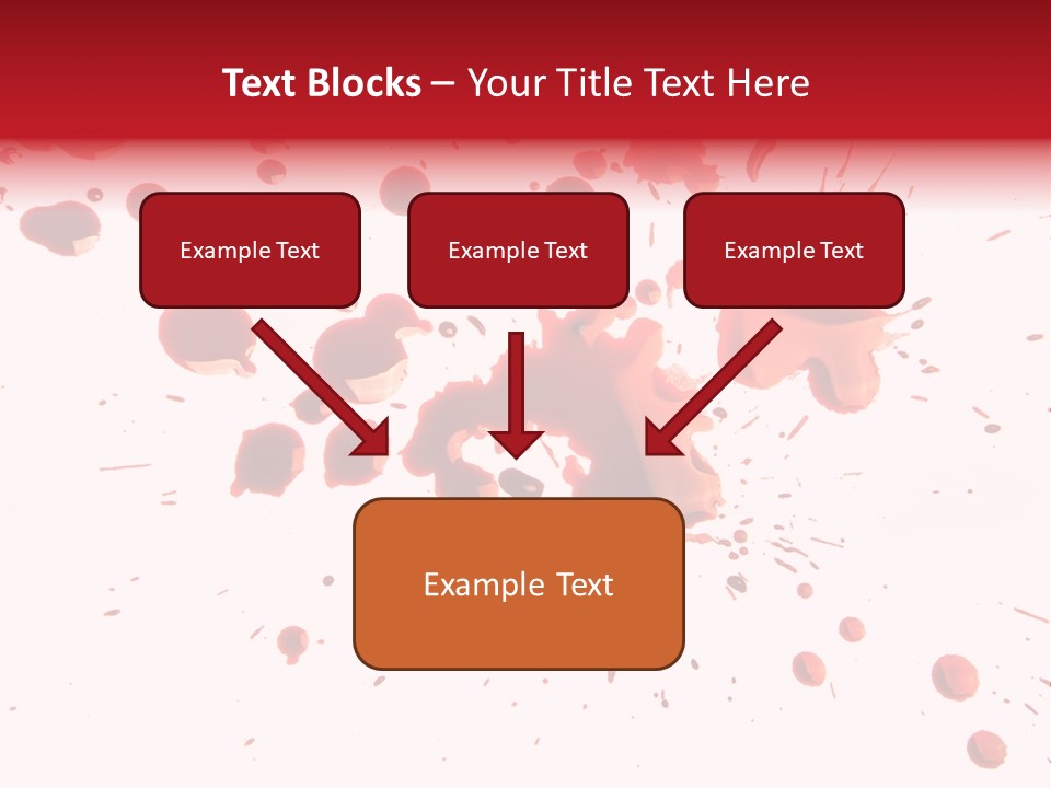 Spill Flow Splattered PowerPoint Template