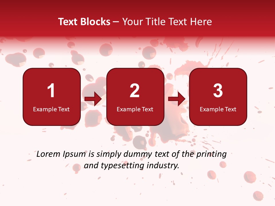 Spill Flow Splattered PowerPoint Template