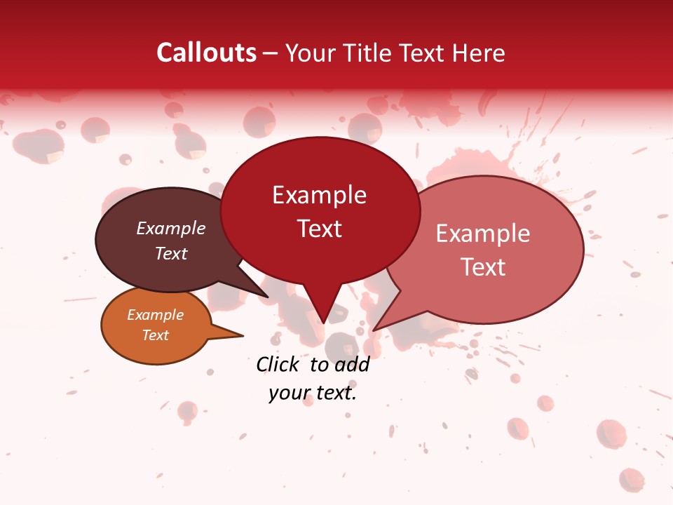 Spill Flow Splattered PowerPoint Template