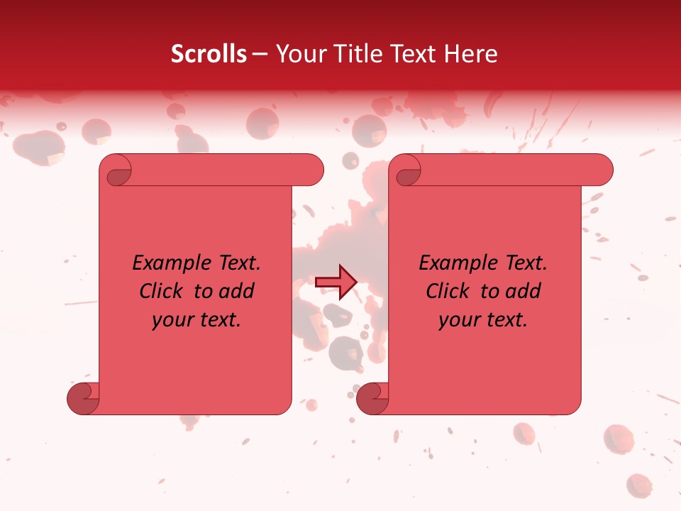 Spill Flow Splattered PowerPoint Template