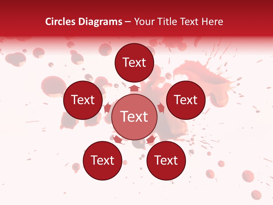 Spill Flow Splattered PowerPoint Template