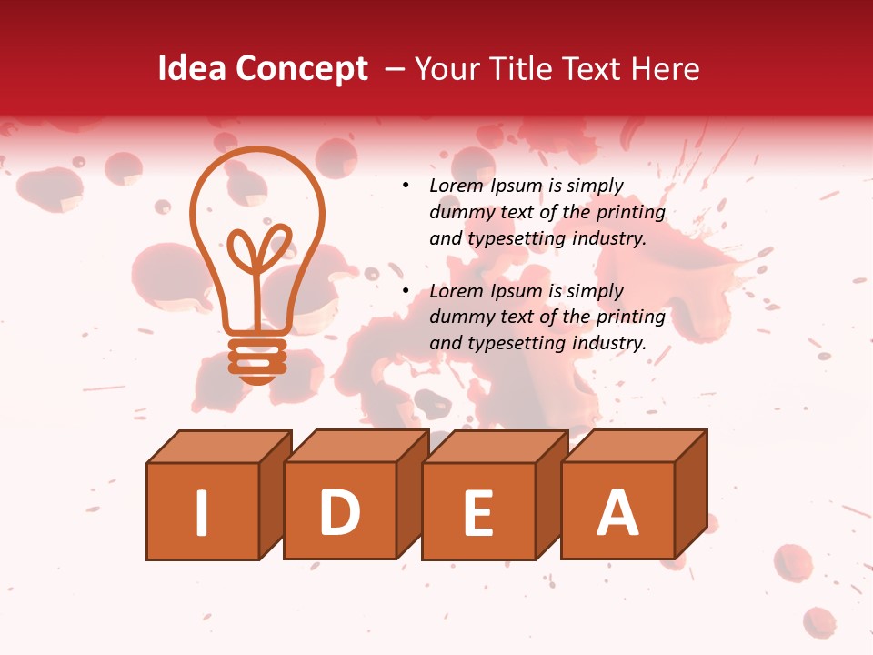 Spill Flow Splattered PowerPoint Template