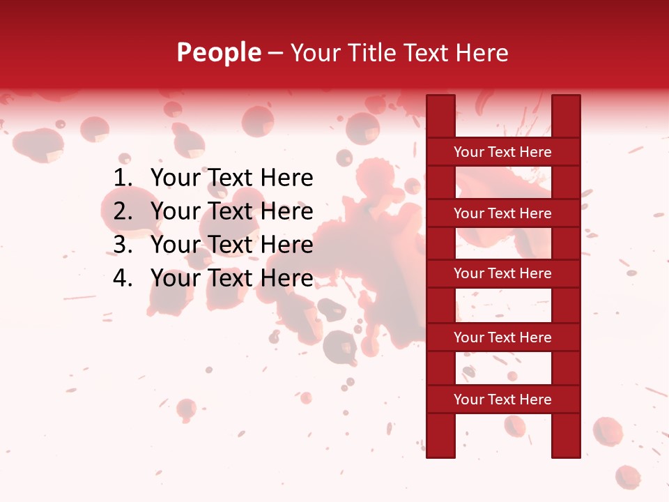 Spill Flow Splattered PowerPoint Template