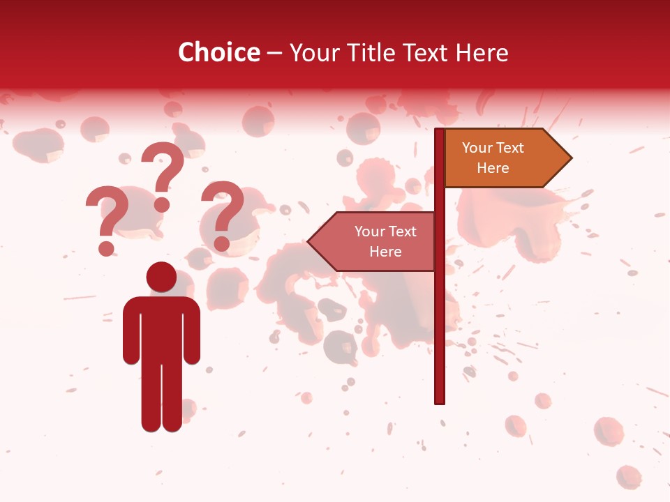 Spill Flow Splattered PowerPoint Template