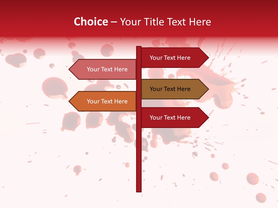 Spill Flow Splattered PowerPoint Template