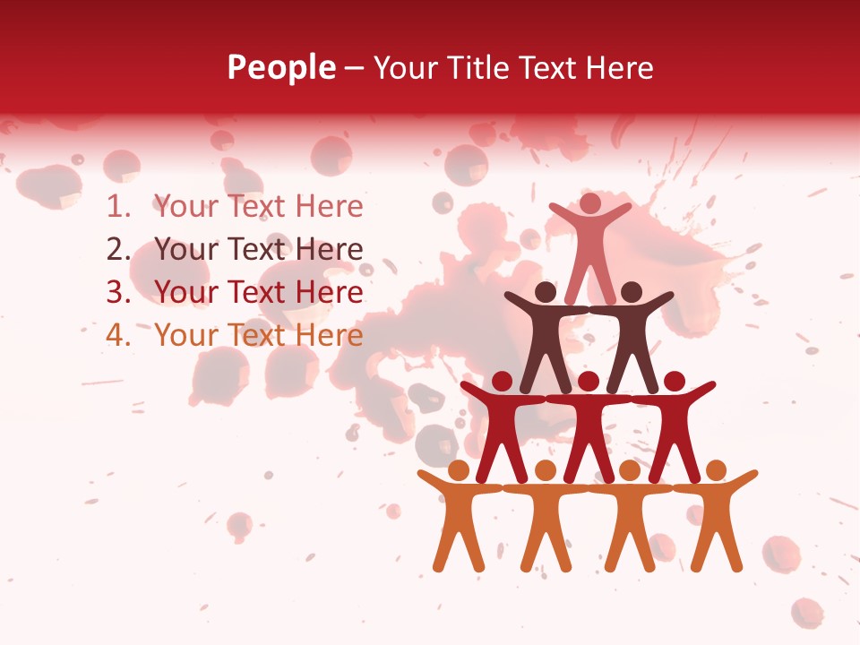 Spill Flow Splattered PowerPoint Template