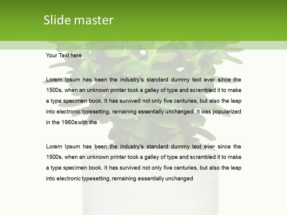 Floral Indoor Color PowerPoint Template